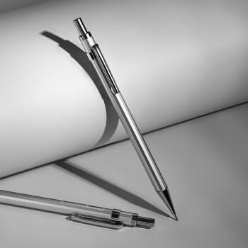 得力(deli)0.5mm/2B金属自动铅笔活动铅 低重心不易断芯学生文具考试绘图 办公标记签字 单支笔 商品图2