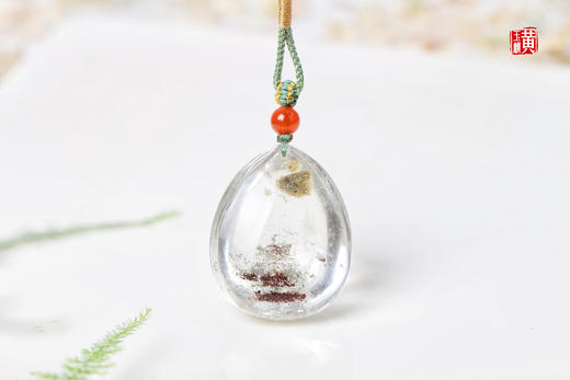 绿幽灵水晶吊坠   配精美挂绳 商品图2