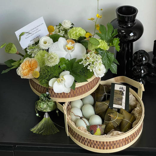 双层花篮-端午花篮/喜事花篮/月子花篮 商品图7