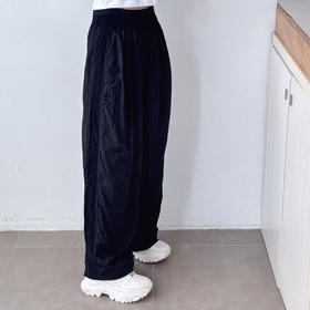 高腰阔腿休闲裤