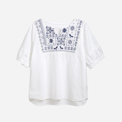 青花瓷文艺小衫 商品图1