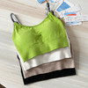 官网590！可调节肩带瑜伽健身运动文胸 高弹防震一体式固定杯内衣吊带背心女可外穿 商品缩略图11