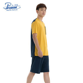 【父亲节专享】男士舒适透气休闲圆领可外穿短裤家居套装LF250051