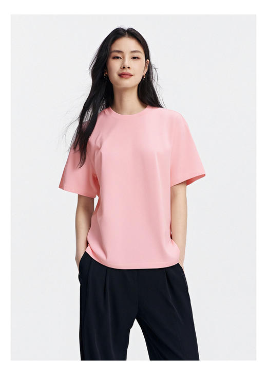 舒库索罗娜凉感t恤男女2025夏季新款透气舒适凉感短袖上衣休闲百搭 商品图6