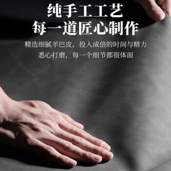 世咏（SHIYONG）适用苹果16pro手机壳 iphone16pro保护套镜头全包超薄防摔轻奢羊巴皮简约创意国风小羊皮男女 黑色 商品图2