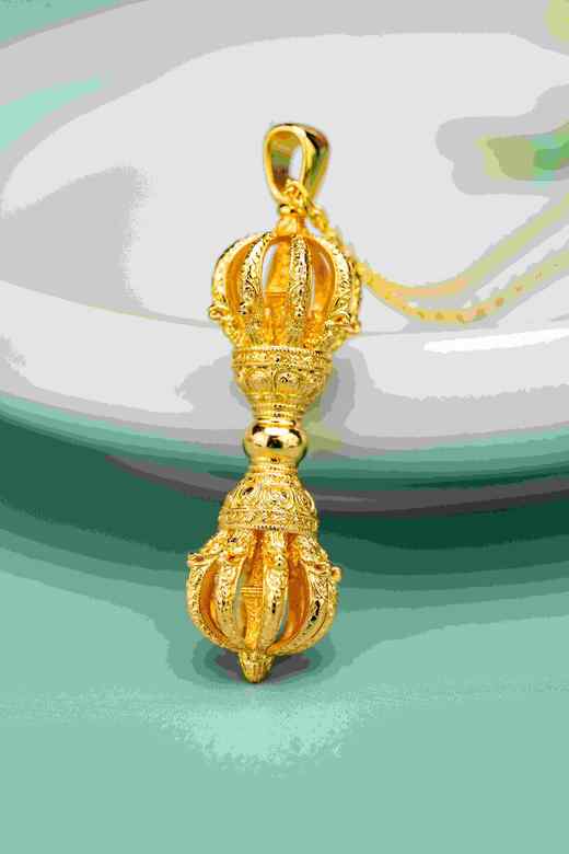 金刚杵吊坠【镀18k金】 商品图3