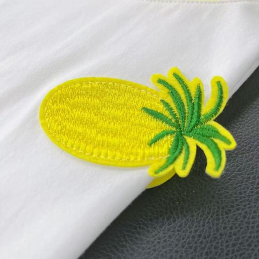 超值购【诗铭洛可】6351 菠萝短袖立体刺绣拼色上衣A3-3 商品图2