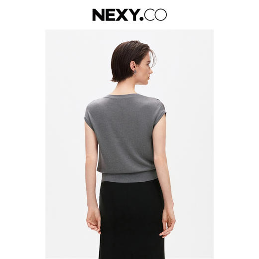 渠道货！2025年夏季新款圆领无袖法式气质针织衫上衣女高级感！ 商品图2