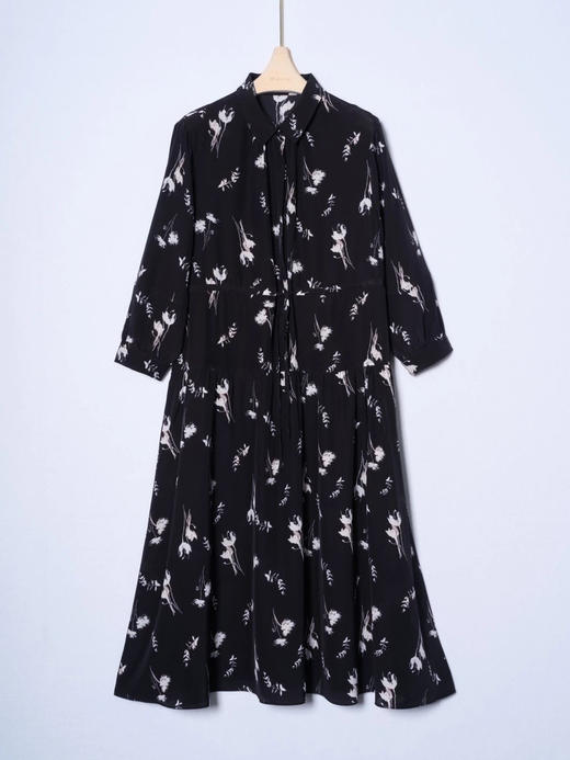 女士桑蚕丝印花连衣裙 商品图4