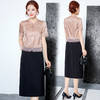 时尚假两件连衣裙，气质优雅拼接中长款裙子QYM- KEDH2988 商品缩略图0