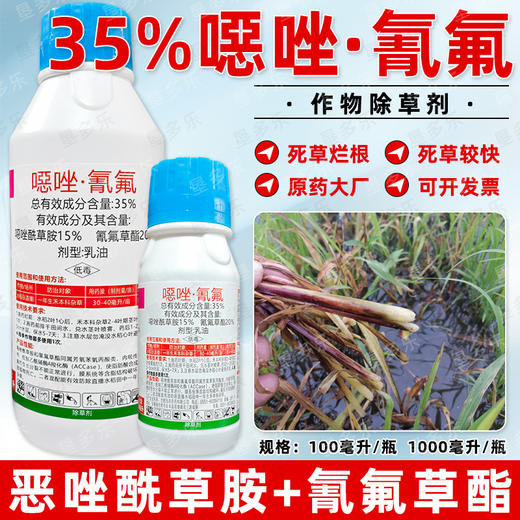 35%噁唑氰氟水稻田苗后除禾本科杂草马塘稗子千金籽专用除草剂 商品图1