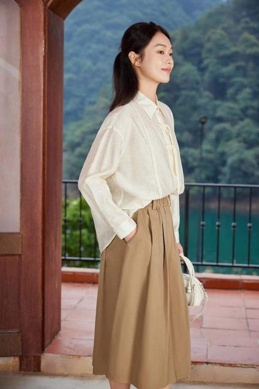 ANSUABEL 新中式暗纹提花盘扣上衣 20146 商品图1