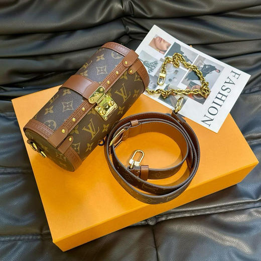 Lv 老花 papillon 巴比龙 圆筒包 商品图0