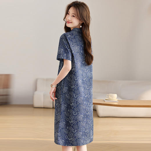 雀说新款今年流行爆款夏季巨好看新中式棉碎花裙AL3336 商品图3