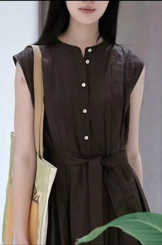 【高品质私服】【IC苎麻平纹布中长连衣裙】G1393【无标出货 介意慎拍】-CC 商品图2
