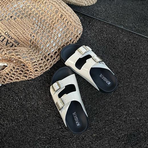 凯撒KAISER 真皮厚底勃肯拖鞋 商品图10