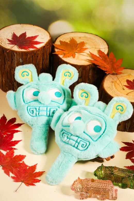 双面神人毛绒手持镜 商品图0