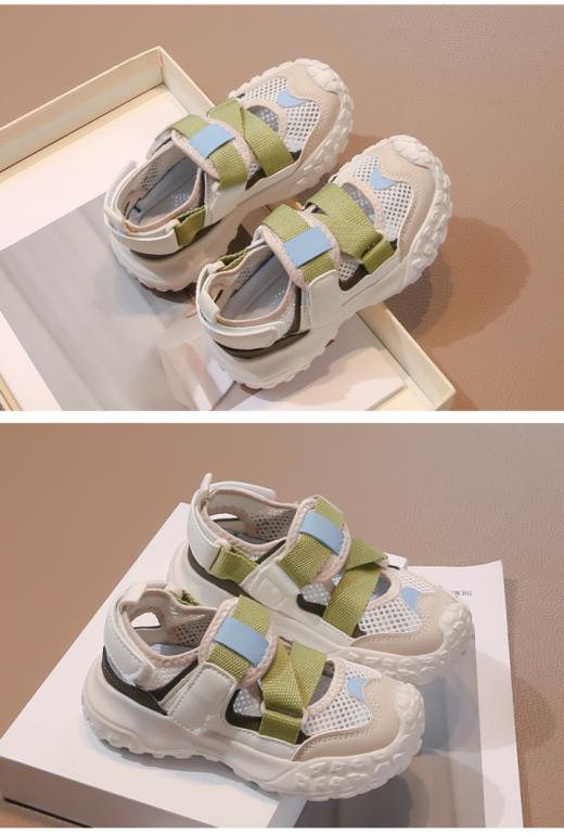 ！这双 AFJI 凉鞋把夏天穿在脚上啦！🌸 宝妈们快看！❤️挖到宝了✨【AFJI魔术贴设计款透网休闲凉鞋框子鞋512】直接戳中我心巴！ 颜值、舒适度、安全性全在线，😎闭眼入不踩雷！ 商品图1