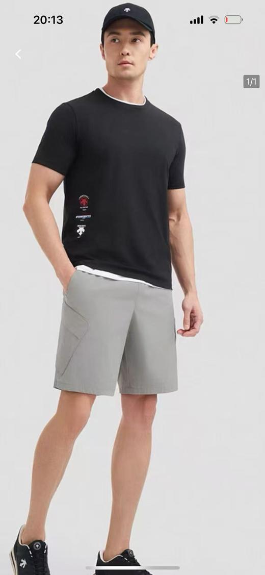 点此购买 迪桑特夏季经典款丝光棉小标男士速干短袖T恤 ly 319208 商品图6