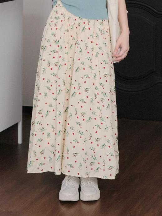 【百图lulu定制】【樱桃红了半裙】A字甜美显瘦  雪纺半身裙 商品图0