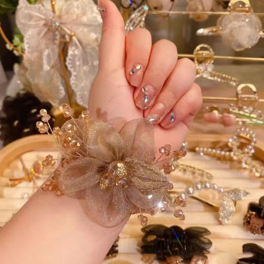 雀说太阳花发圈大肠圈高级感发绳头绳女扎头发头花发饰AL 商品图4