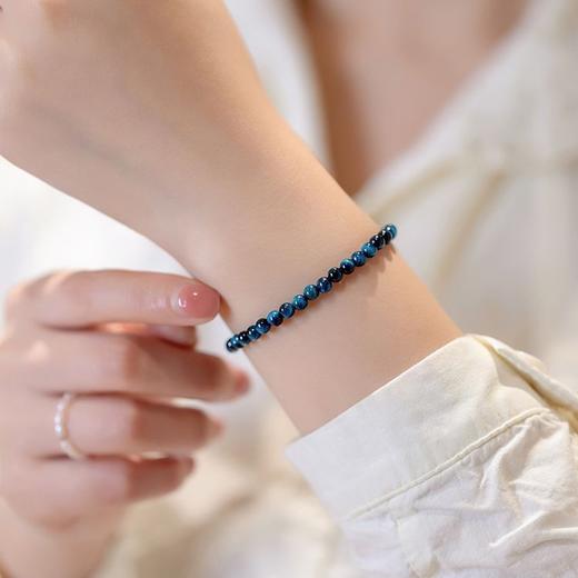 青云直上 天然虎眼石简约手链虎睛手串圆珠猫眼脚链项链显白礼物 商品图1