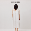 LIYIHAN亘云麻  度假神器亚麻背心连衣裙女圆领设计感裙子简约 商品缩略图1