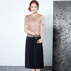 时尚假两件连衣裙，气质优雅拼接中长款裙子QYM- KEDH2988 商品缩略图2