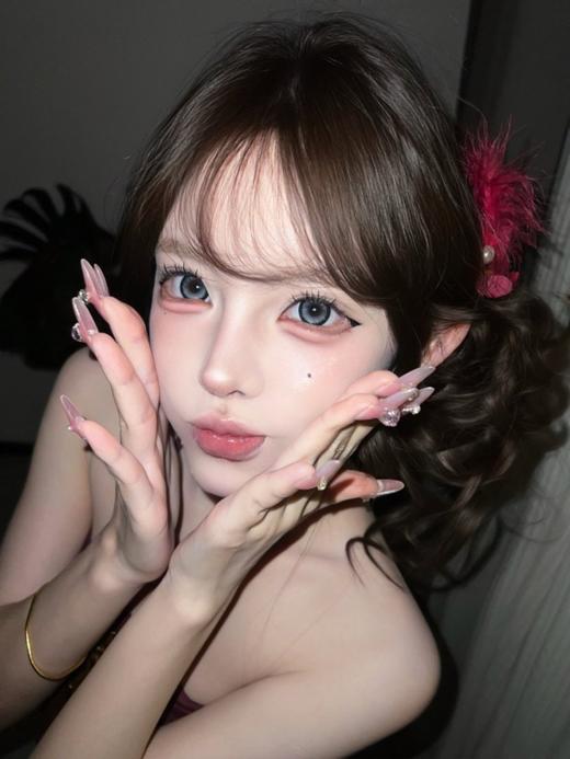 【大直径半年抛】SUPERBIGCON-烂漫星河 灰-14.5mm【半年抛0-800度 无525/575】 商品图7