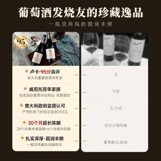 【意大利经典名片系列】LM评分95分菲特瓦阿玛罗尼经典，15度六瓶750ML 商品图1