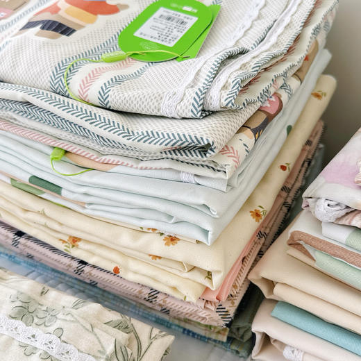 【59.9带走！】细纱粗布软凉席(花边款）老粗布三件套 商品图1