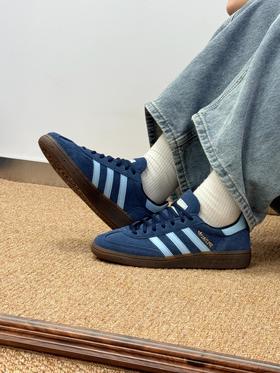 阿迪达斯 originals HANDBALL SPEUIAL 低帮 板鞋 男女同款 蓝棕（HY）