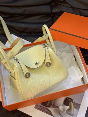 爱马仕 米尔顿黄 tc皮 mini lindy