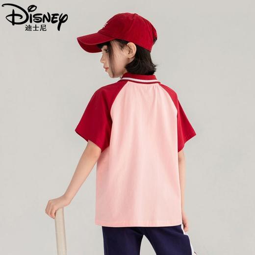I59迪士尼儿童T恤女童夏装2024新款夏季女大童POLO半袖体恤薄款 商品图3