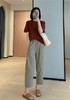 松弛感奶奶裤显瘦四面弹凉感抗皱高腰哈伦裤薄款九分休闲裤 商品缩略图0