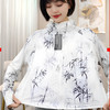 雀说夏季国风墨竹短款印花防晒衣冰丝连帽透气防晒服户外运动防晒外套ALF015 商品缩略图2