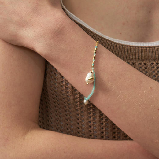 lost in echo2025夏季新款度假轻奢精致小珍珠挂坠组合手链手镯女 商品图2