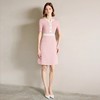 IWY/粉色小香风短袖连衣裙女夏季新款时尚气质商务主持人上镜正装Q1327 商品缩略图2