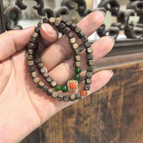 方糖珠随形双圈手串-配饰随机