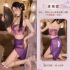 霏慕 紫气东来透纱印莲分体装情趣内衣性感制服纯欲用品6462 商品缩略图7