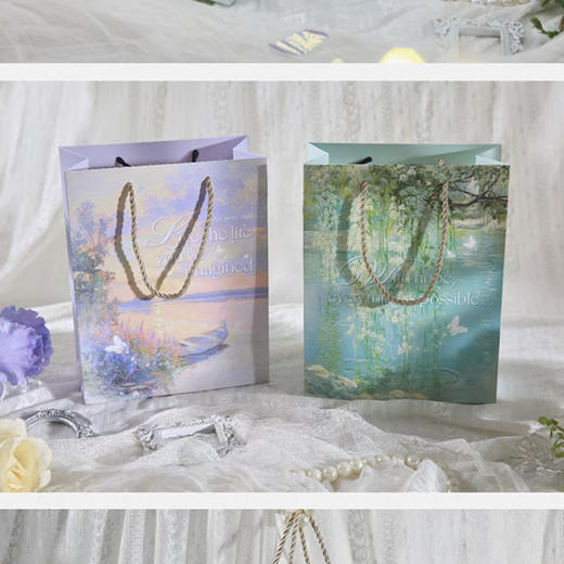 高颜值浪漫中号24.4×19.4×9.7cm礼品袋手提袋 商品图2