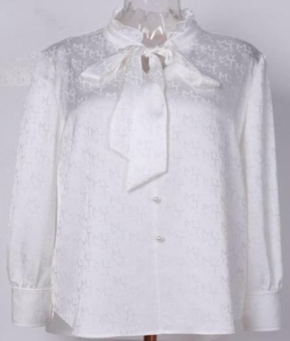 马天奴 气质优雅飘带衬衫MRS239POH0 商品图0