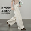【天然全棉阔腿裤】逸阳秋款宽松显瘦宽直筒牛仔长裤子5892 商品缩略图3