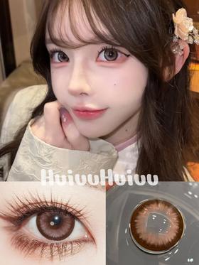 【大直径半年抛】SUPERBIGCON--乌兰湖心脏 粉褐-14.5mm【半年抛0-800度 无525/575】