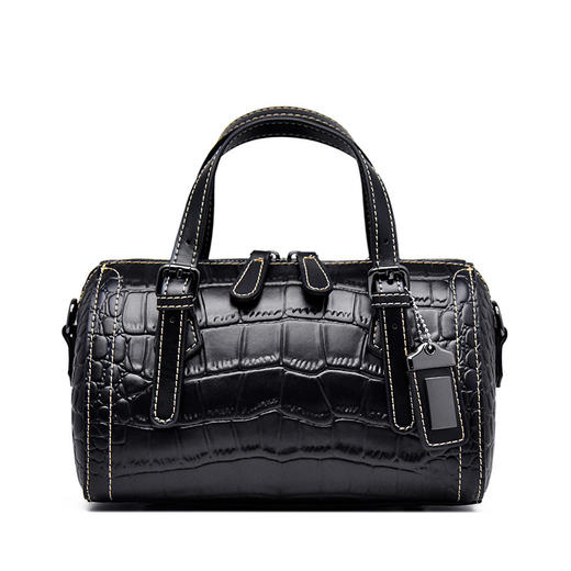 【预售3天】鳄鱼纹2025新款小包斜挎枕头包手提女包波士顿包9916-D 商品图6