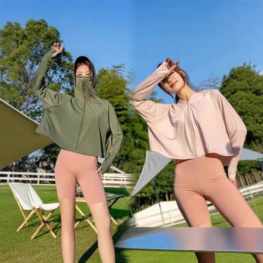 【2025新款黑胶防晒衣】夏季冰丝透气防紫外线披肩户外斗篷式防晒服 商品图2