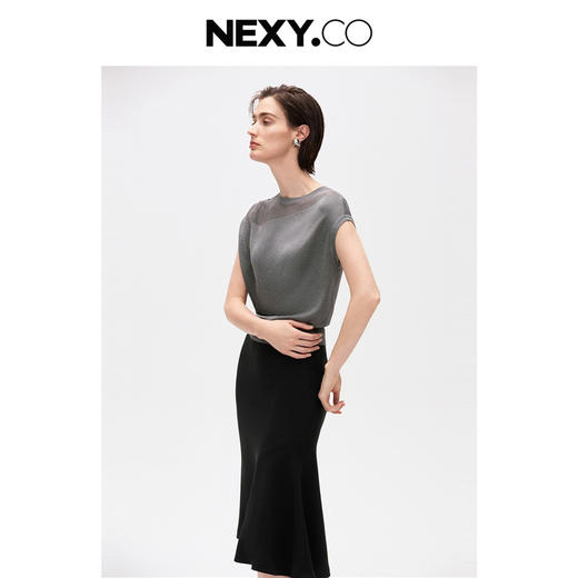 渠道货！2025年夏季新款圆领无袖法式气质针织衫上衣女高级感！ 商品图1