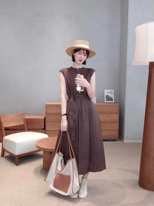 【高品质私服】【IC苎麻平纹布中长连衣裙】G1393【无标出货 介意慎拍】-CC 商品图5