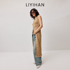 LIYIHAN稿线  随性度假棉带子纱开扣连衣裙独特设计纱线出游裙子 商品缩略图4