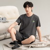 红览睡衣男款夏季纯棉短袖短裤新款套装男生家居服韩式夏款AL66011 商品缩略图3